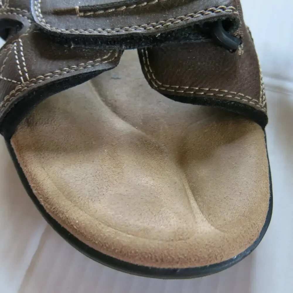 DOCKERS Outdoor Sport Sandal Size 12M Men Adjustable Gorpcore Summer Brown